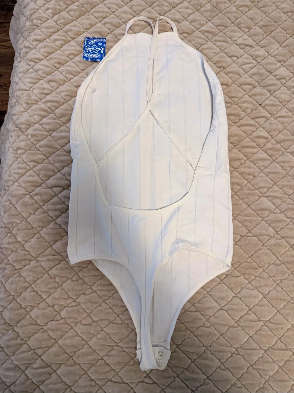 Free People Bridget Ribbed Bodysuit Sz M/L NWT